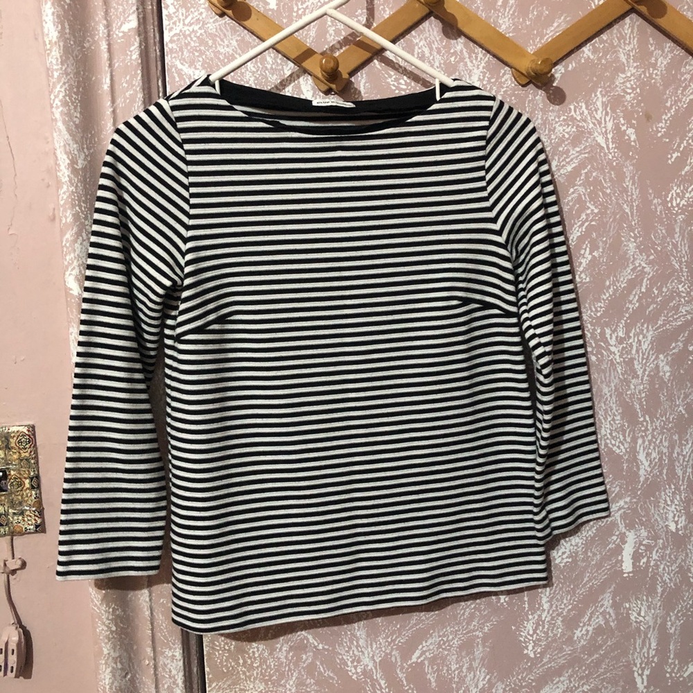 Club Monaco boatneck stripe top (French girl style)